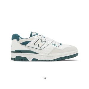 New Balance 550 White and Green Sneakers Boys 5 / Women’s 6.5